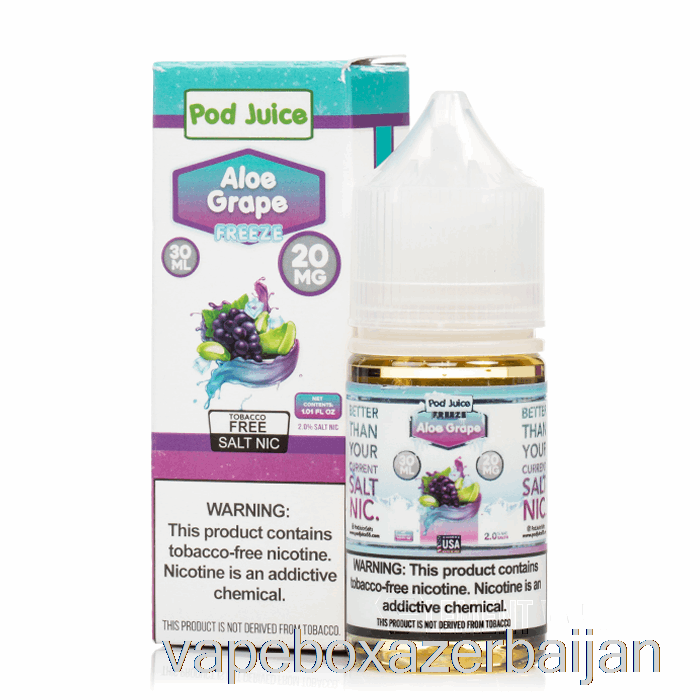 Vape Smoke FREEZE Aloe Grape - Pod Juice - 30mL 55mg